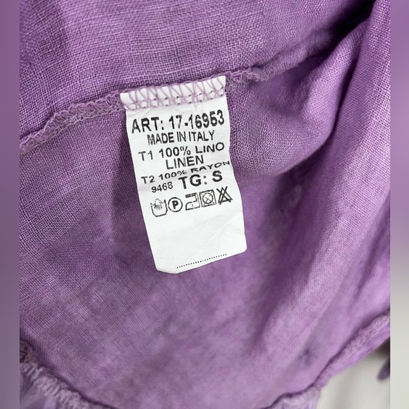 Grey Violet made in Italy Linen women’s cardigan top - Picture 8 of 13